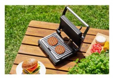 Sencor SBG 2070SS Kontakt, Pannini Grill - Fekete Konyhai termékek - Konyhai kisgép (sütés / főzés / hűtés / ételkészítés) - Kontakt grill sütő / sütőlap - 400625