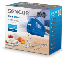 Sencor SHM 5402BL Kézi mixer - kék Konyhai termékek - Konyhai kisgép (előkészítés / feldolgozás) - Kézi mixer - 463163