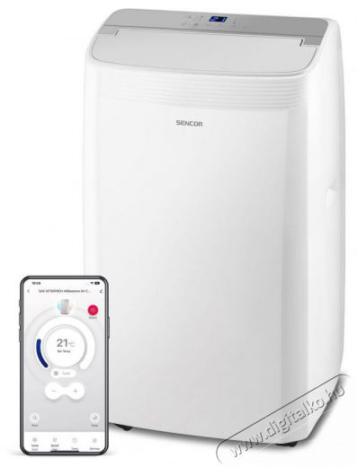 Sencor SAC MT9078CH Mobilklíma (9000BTU) Háztartás / Otthon / Kültér - Ventilátor / Légkondicionáló - Mobil klíma - 451703
