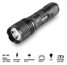 Sencor SLL 110 Elemlámpa 5W 3XAAA ALU Háztartás / Otthon / Kültér - Világítás / elektromosság - Zseblámpa / elemlámpa - 475142