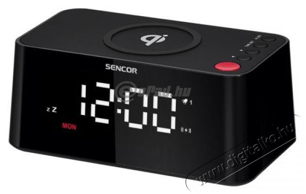 Sencor SDC 7600 Qi Ébresztőóra töltővel Háztartás / Otthon / Kültér - Óra - Ébresztőóra - 476524