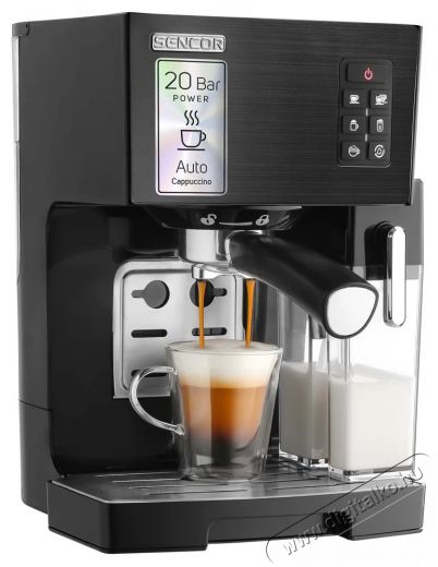 Sencor SES 4050SS-EUE3 presszó kávéfőző Konyhai termékek - Kávéfőző / kávéörlő / kiegészítő - Presszó kávéfőző - 476530