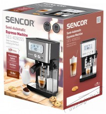 Sencor SES 4090SS Espresso kávéfőző Konyhai termékek - Kávéfőző / kávéörlő / kiegészítő - Automata kávéfőző - 476531