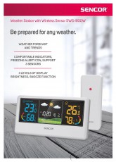 Sencor SWS 4100 W IDŐJÁRÁS ÁLLOMÁS Háztartás / Otthon / Kültér - Lakásfelszerelés - Időjárás állomás - 493396
