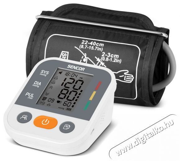 Sencor SBP 1100WH Vérnyomásmérő Szépségápolás / Egészség - Vérnyomásmérő - Felkaros vérnyomásmérő - 493597