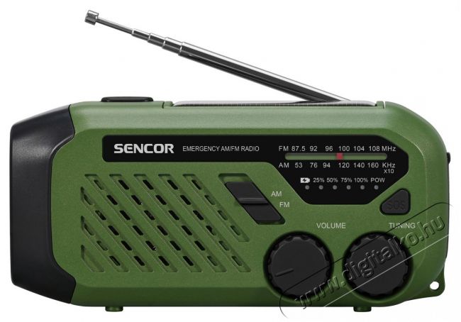 Sencor SRD 1000SCL GR Kemping rádió Audio-Video / Hifi / Multimédia - Rádió / órás rádió - Hordozható, zseb-, táska rádió - 493613