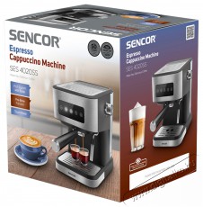 Sencor SES 4020SS Karos eszpresszó kávéfőző Konyhai termékek - Kávéfőző / kávéörlő / kiegészítő - Presszó kávéfőző - 493603