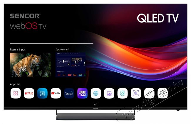 Sencor SLE 65Q870TCSB Q-SERIES TV Televíziók - LED televízió - UHD 4K felbontású - 499314