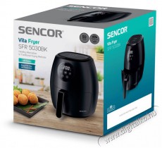 Sencor SFR 5030BK forrólevegős fritőz Konyhai termékek - Konyhai kisgép (sütés / főzés / hűtés / ételkészítés) - Légkeveréses főzőgép / elektromos kukta / multifunkciós sütő - 376735