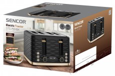 Sencor STS 7551BK Kenyérpirító 4szeletes Konyhai termékek - Konyhai kisgép (sütés / főzés / hűtés / ételkészítés) - Kenyérpirító - 493704