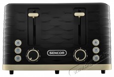 Sencor STS 7551BK Kenyérpirító 4szeletes Konyhai termékek - Konyhai kisgép (sütés / főzés / hűtés / ételkészítés) - Kenyérpirító - 493704