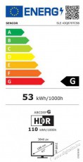 Sencor SLE 43Q870TCSB Q-SERIES TV Televíziók - LED televízió - UHD 4K felbontású - 499311