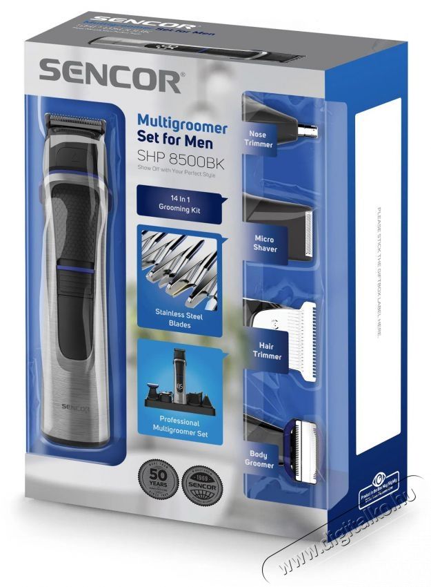 Sencor SHP 8500BK Sz&eacute;ps&eacute;g&aacute;pol&aacute;s / Eg&eacute;szs&eacute;g - Haj&aacute;pol&aacute;s - Haj / szak&aacute;ll v&aacute;g&oacute;, ny&iacute;r&oacute; - 512309
