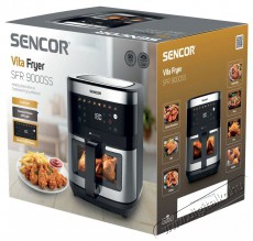 Sencor SFR 9000SS Forrólevegős fritőz Konyhai termékek - Konyhai kisgép (sütés / főzés / hűtés / ételkészítés) - Légkeveréses főzőgép / elektromos kukta / multifunkciós sütő - 526736