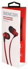 Sencor SEP 300 MIC piros Audio-Video / Hifi / Multimédia - Fül és Fejhallgatók - Fülhallgató - 519143