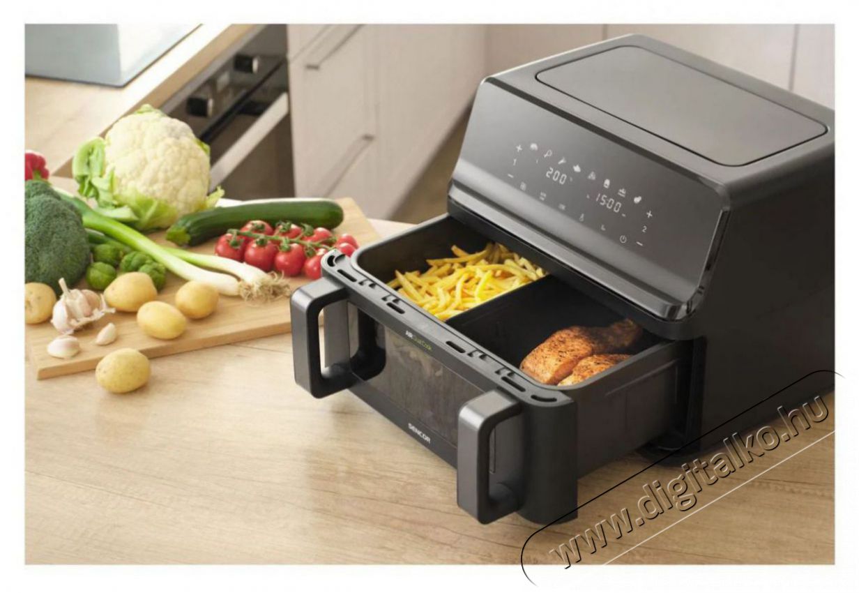 Sencor SFR 9650BK Konyhai term&eacute;kek - Konyhai kisg&eacute;p (s&uuml;t&eacute;s / főz&eacute;s / hűt&eacute;s / &eacute;telk&eacute;sz&iacute;t&eacute;s) - L&eacute;gkever&eacute;ses főzőg&eacute;p / elektromos kukta / multifunkci&oacute;s s&uuml;tő - 529995