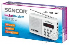 Sencor SRD 215 Zsebrádió - fehér Audio-Video / Hifi / Multimédia - Rádió / órás rádió - Hordozható, zseb-, táska rádió - 260548