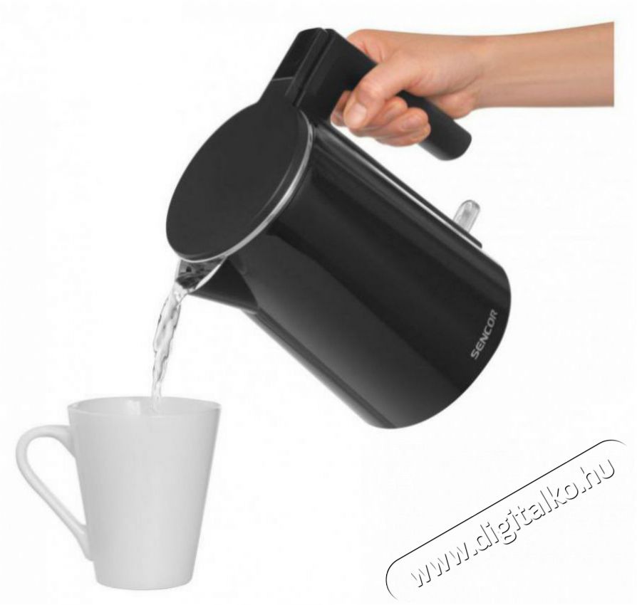Sencor SWK 0156BK 1,0L-es fekete v&iacute;zforral&oacute; Konyhai term&eacute;kek - V&iacute;zforral&oacute; / teafőző - 502161