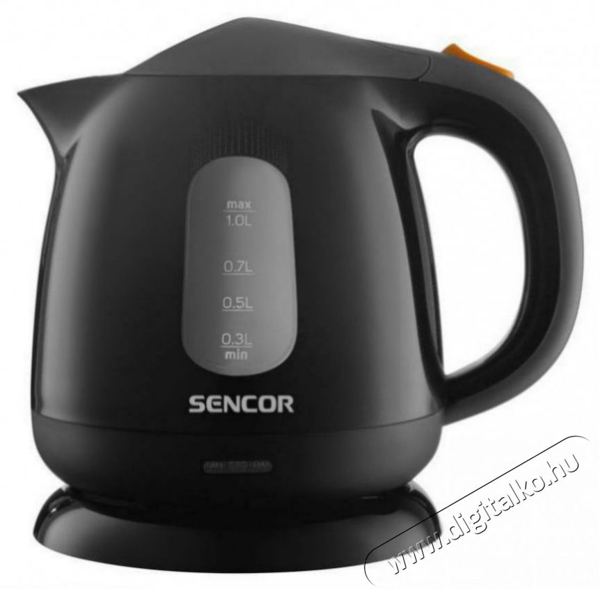 Sencor SWK 1101BK 1,0L-es fekete v&iacute;zforral&oacute; Konyhai term&eacute;kek - V&iacute;zforral&oacute; / teafőző - 502164