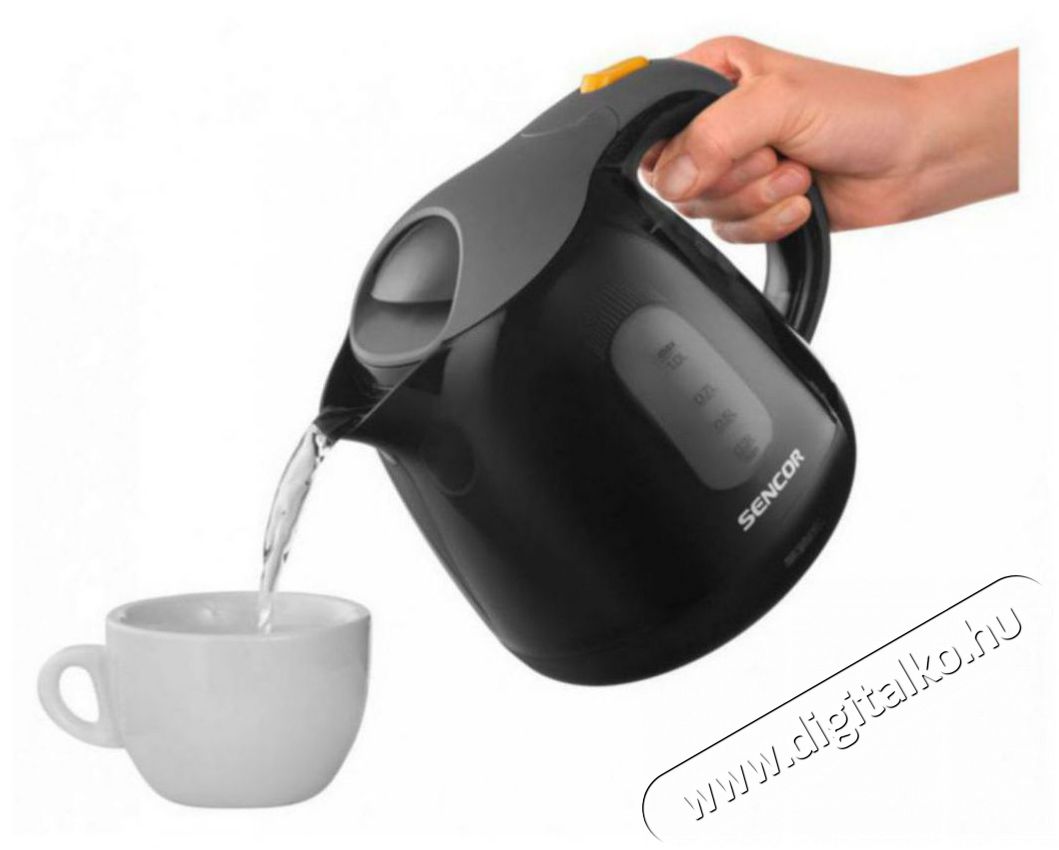 Sencor SWK 1101BK 1,0L-es fekete v&iacute;zforral&oacute; Konyhai term&eacute;kek - V&iacute;zforral&oacute; / teafőző - 502164