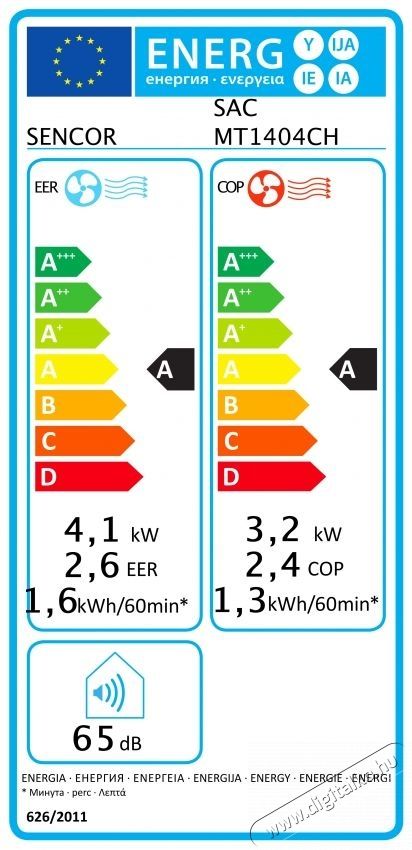 Sencor SAC MT1404CH Mobil kl&iacute;ma H&aacute;ztart&aacute;s / Otthon / K&uuml;lt&eacute;r - Ventil&aacute;tor / L&eacute;gkondicion&aacute;l&oacute; - Mobil kl&iacute;ma - 531065