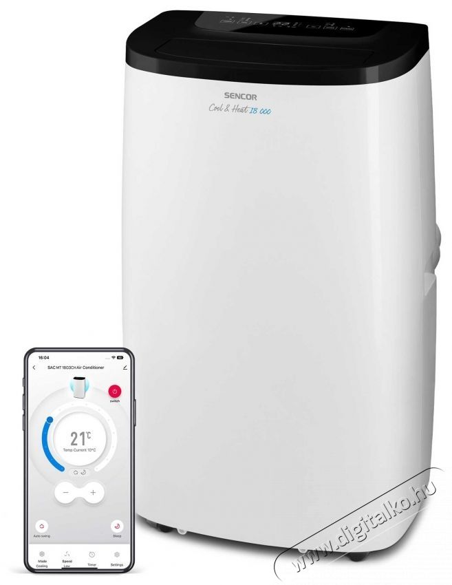 Sencor SAC MT1803CH Mobil kl&iacute;ma H&aacute;ztart&aacute;s / Otthon / K&uuml;lt&eacute;r - Ventil&aacute;tor / L&eacute;gkondicion&aacute;l&oacute; - Mobil kl&iacute;ma - 531061