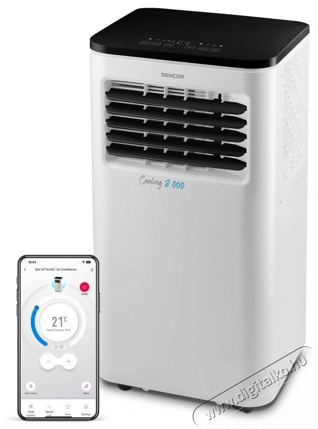 Sencor SAC MT8048C Mobil kl&iacute;ma H&aacute;ztart&aacute;s / Otthon / K&uuml;lt&eacute;r - Ventil&aacute;tor / L&eacute;gkondicion&aacute;l&oacute; - Mobil kl&iacute;ma - 531063