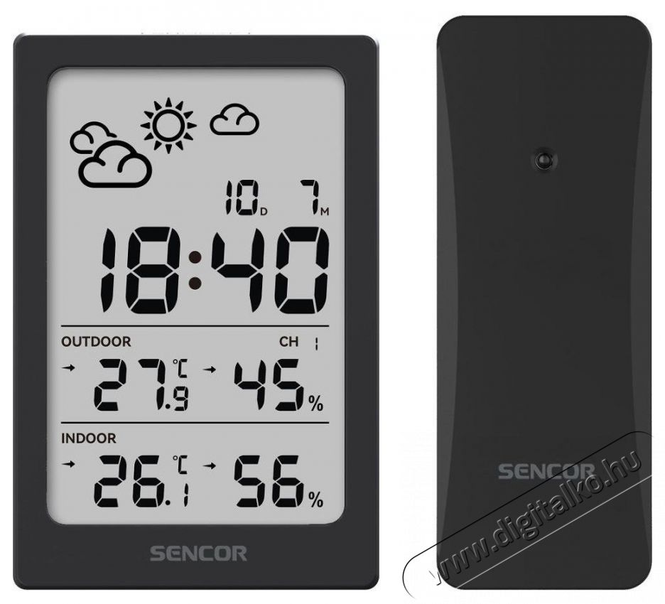 Sencor SWS 2300 B Időj&aacute;r&aacute;s &aacute;llom&aacute;s H&aacute;ztart&aacute;s / Otthon / K&uuml;lt&eacute;r - Lak&aacute;sfelszerel&eacute;s - Időj&aacute;r&aacute;s &aacute;llom&aacute;s - 531057