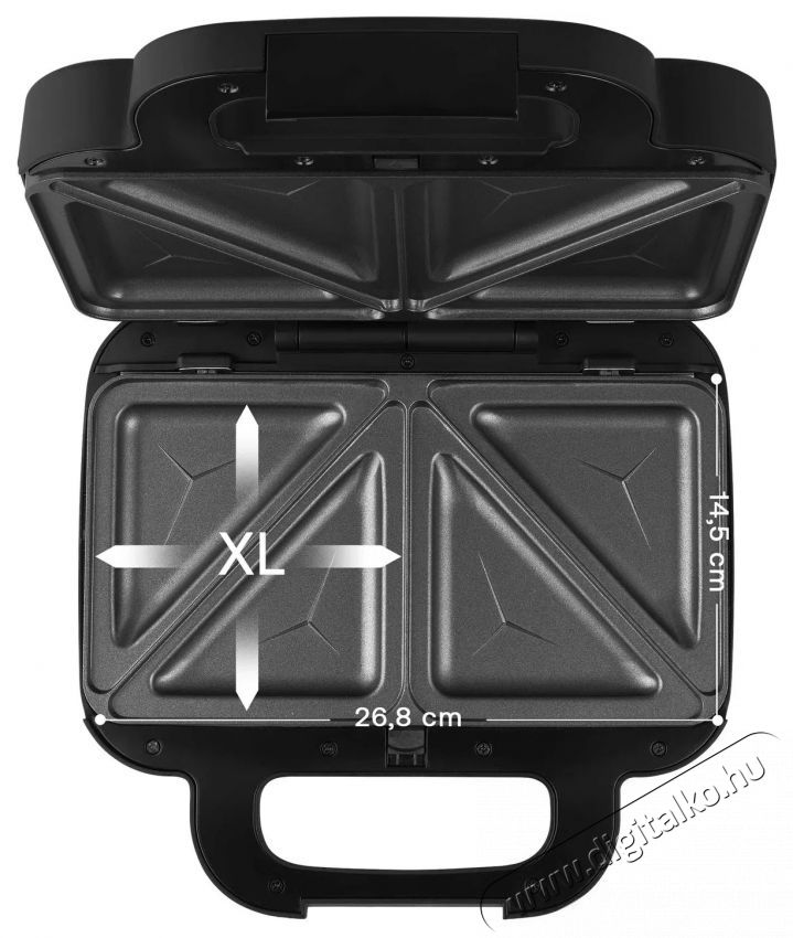 Sencor SSM 9860BK 6in1 Szendvicss&uuml;tő Konyhai term&eacute;kek - Konyhai kisg&eacute;p (s&uuml;t&eacute;s / főz&eacute;s / hűt&eacute;s / &eacute;telk&eacute;sz&iacute;t&eacute;s) - Melegszendvics / gofri s&uuml;tő - 531556