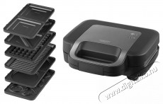 Sencor SSM 9860BK 6in1 Szendvicss&uuml;tő Konyhai term&eacute;kek - Konyhai kisg&eacute;p (s&uuml;t&eacute;s / főz&eacute;s / hűt&eacute;s / &eacute;telk&eacute;sz&iacute;t&eacute;s) - Melegszendvics / gofri s&uuml;tő - 531556