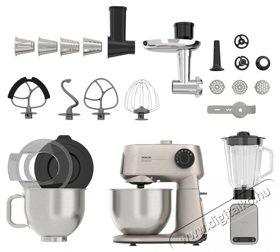 Sencor STM 7651WS GORDON Kony. Robotg&eacute;p Konyhai term&eacute;kek - Konyhai kisg&eacute;p (elők&eacute;sz&iacute;t&eacute;s / feldolgoz&aacute;s) - Konyhai robotg&eacute;p - 531560