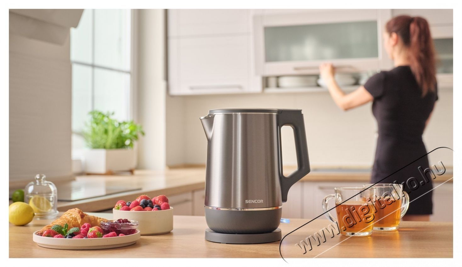 Sencor SWK 0800GY V&iacute;zforral&oacute; 1,7L Konyhai term&eacute;kek - V&iacute;zforral&oacute; / teafőző - 531555