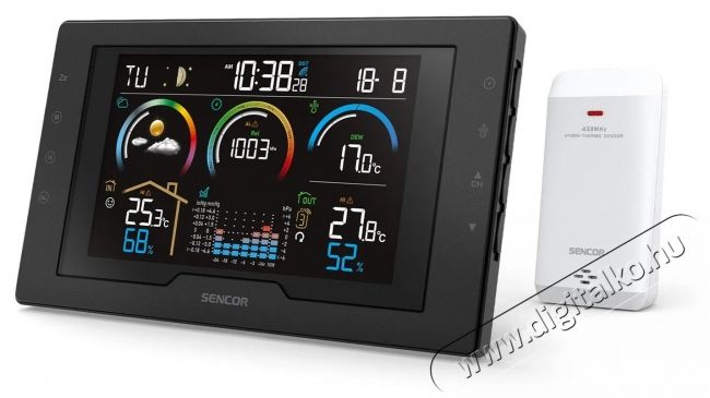 Sencor SWS 8000 Időj&aacute;r&aacute;s &aacute;llom&aacute;s H&aacute;ztart&aacute;s / Otthon / K&uuml;lt&eacute;r - Lak&aacute;sfelszerel&eacute;s - Időj&aacute;r&aacute;s &aacute;llom&aacute;s - 531587