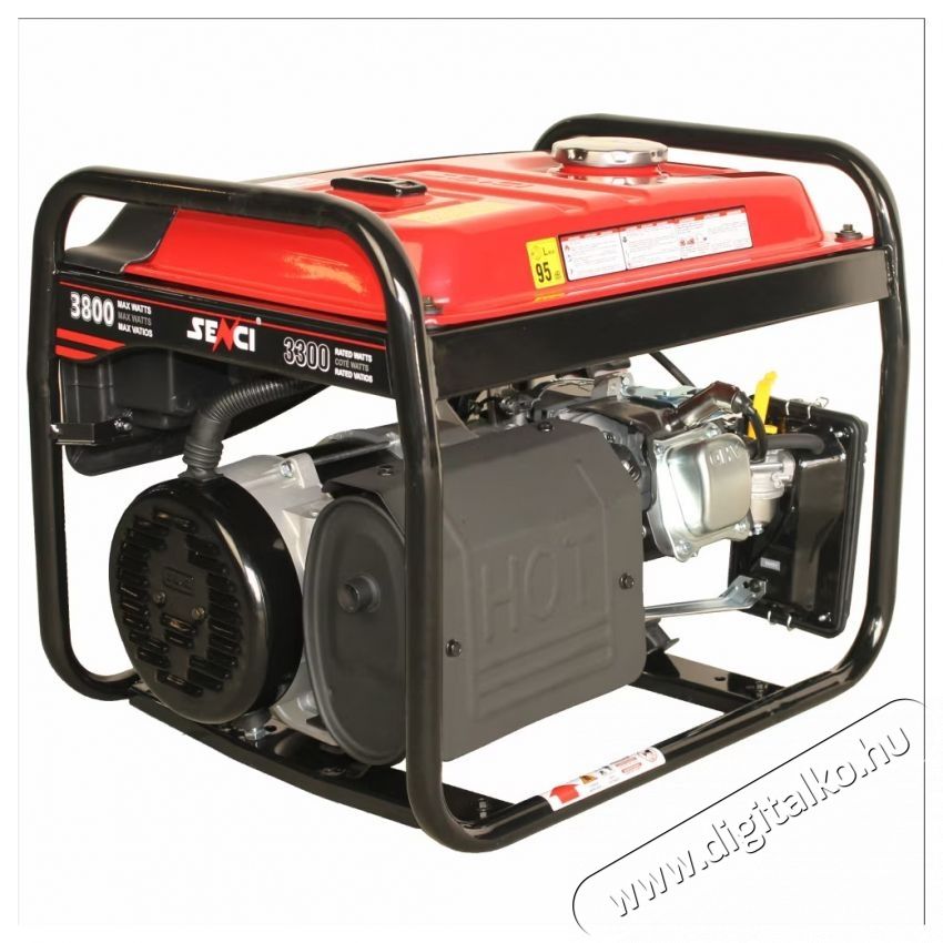 SENCI LITE Benzines &aacute;ramfejlesztő, 7.5 LE, 223 cm3, 3300 W, 230 V, AVR, ber&aacute;nt&oacute;s ind&iacute;t&oacute;rendszer, 15 l, 13.5 h &uuml;zemidő H&aacute;ztart&aacute;s / Otthon / K&uuml;lt&eacute;r - Szersz&aacute;m - &Aacute;ramfejlesztő - 537287