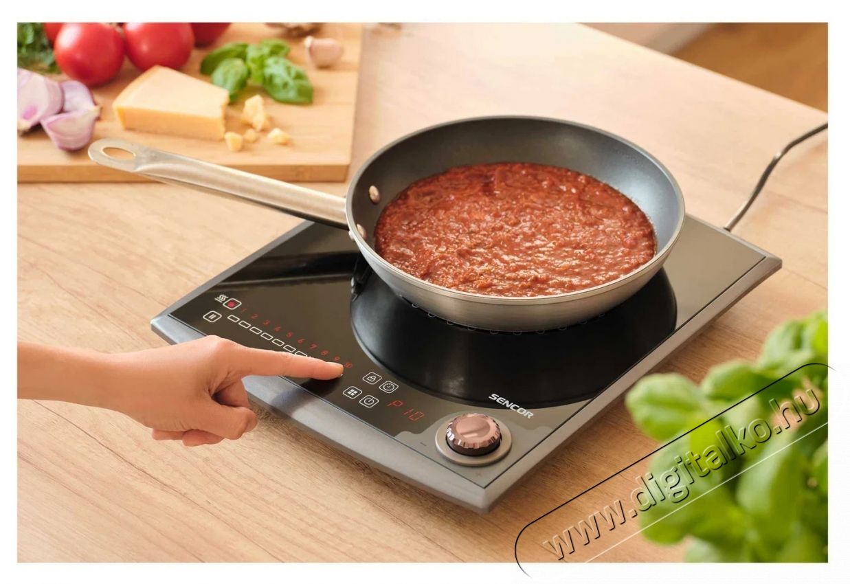 Sencor SCP 3414GY Konyhai term&eacute;kek - S&uuml;tő-főzőlap, tűzhely (szabadon&aacute;ll&oacute;) - Indukci&oacute;s főzőlap (szabadon&aacute;ll&oacute;) - 530663