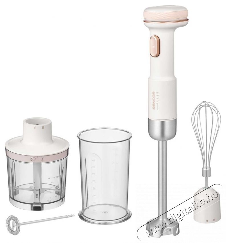 Sencor SHB 9130WH feh&eacute;r akkumul&aacute;toros botmixer szett Konyhai term&eacute;kek - Konyhai kisg&eacute;p (elők&eacute;sz&iacute;t&eacute;s / feldolgoz&aacute;s) - Botmixer - 539006