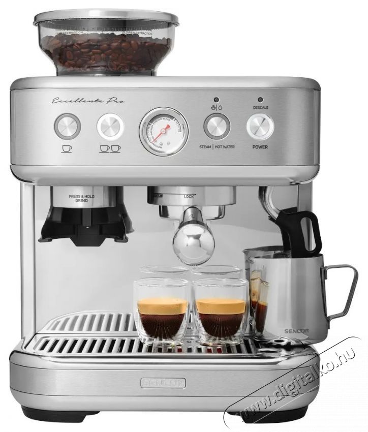 Sencor SES 6010SS Pressz&oacute;k&aacute;v&eacute;főző Konyhai term&eacute;kek - K&aacute;v&eacute;főző / k&aacute;v&eacute;&ouml;rlő / kieg&eacute;sz&iacute;tő - Pressz&oacute; k&aacute;v&eacute;főző - 400655