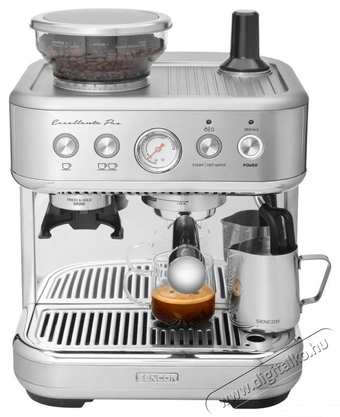 Sencor SES 6010SS Pressz&oacute;k&aacute;v&eacute;főző Konyhai term&eacute;kek - K&aacute;v&eacute;főző / k&aacute;v&eacute;&ouml;rlő / kieg&eacute;sz&iacute;tő - Pressz&oacute; k&aacute;v&eacute;főző - 400655