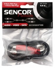 Sencor SAV 102-015 2 RCA hosszabbító kábel 1,5M Tv kiegészítők - Kábel / csatlakozó - RCA kábel - 261006
