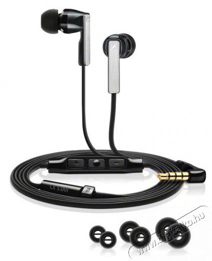 Sennheiser CX 5.00 headset - fekete (iPhone) Audio-Video / Hifi / Multimédia - Fül és Fejhallgatók - Fülhallgató mikrofonnal / headset - 309558