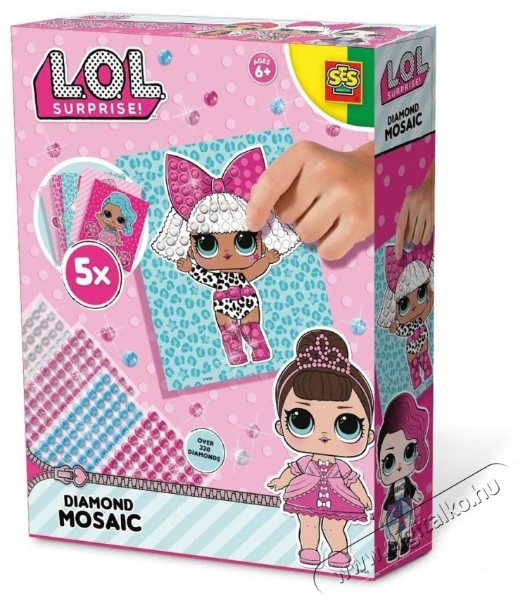 SES L. O. L. - mozaik strasszk&ouml;vekkel H&aacute;ztart&aacute;s / Otthon / K&uuml;lt&eacute;r - J&aacute;t&eacute;k / Sport - Kreat&iacute;v / k&eacute;szs&eacute;gfejlesztő j&aacute;t&eacute;k - 532181