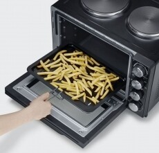Severin TO2065 mini konyha - fekete Konyhai termékek - Sütő-főzőlap, tűzhely (szabadonálló) - Mini sütő / mini grill / mini konyha - 361093