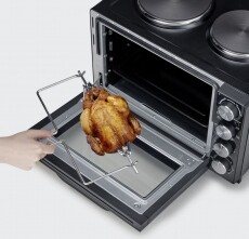 Severin TO2065 mini konyha - fekete Konyhai termékek - Sütő-főzőlap, tűzhely (szabadonálló) - Mini sütő / mini grill / mini konyha - 361093