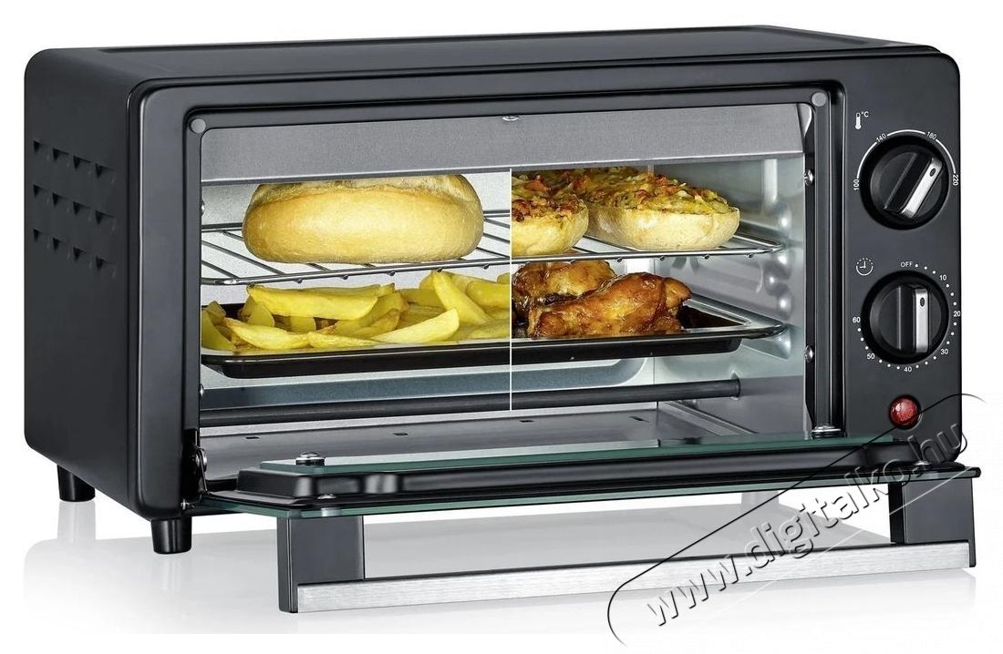 Severin TO 2062 Mini s&uuml;tő Konyhai term&eacute;kek - S&uuml;tő-főzőlap, tűzhely (szabadon&aacute;ll&oacute;) - Mini s&uuml;tő / mini grill / mini konyha - 540049