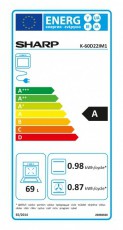 SHARP K60D22IM1EU elektromos sütő Konyhai termékek - Sütő-főzőlap, tűzhely (beépíthető) - Sütő (beépíthető) - 306252