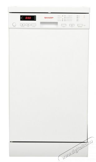 SHARP QWS22F472WEU mosogatógép Konyhai termékek - Mosogatógép - Keskeny (45cm-ig) szabadonálló mosogatógép - 306244