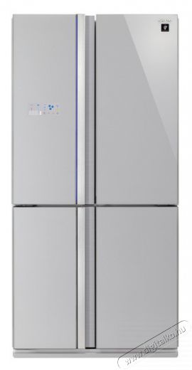 SHARP SJFS810VSL hűtőszekrény Konyhai termékek - Hűtő, fagyasztó (szabadonálló) - Amerikai típusú Side By Side hűtő - 289172