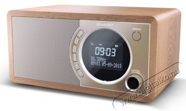 SHARP DR-450BR DAB+/ RDS FM rádió - barna Audio-Video / Hifi / Multimédia - Rádió / órás rádió - Internet webrádió - 370480