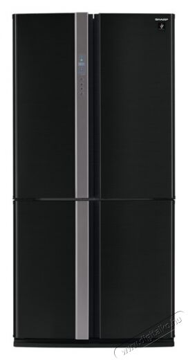 SHARP SJFP810VBK hűtőszekrény Konyhai termékek - Hűtő, fagyasztó (szabadonálló) - Amerikai típusú Side By Side hűtő - 289169