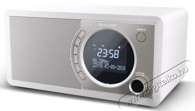 SHARP DR-450WH DAB+/ RDS FM rádió - fehér Audio-Video / Hifi / Multimédia - Rádió / órás rádió - Internet webrádió - 370481